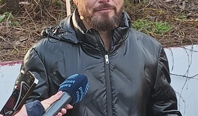 Kandydat na Prezydenta RP Krzysztof Stanowski na spotkaniu z wyborcami w Warszawie.